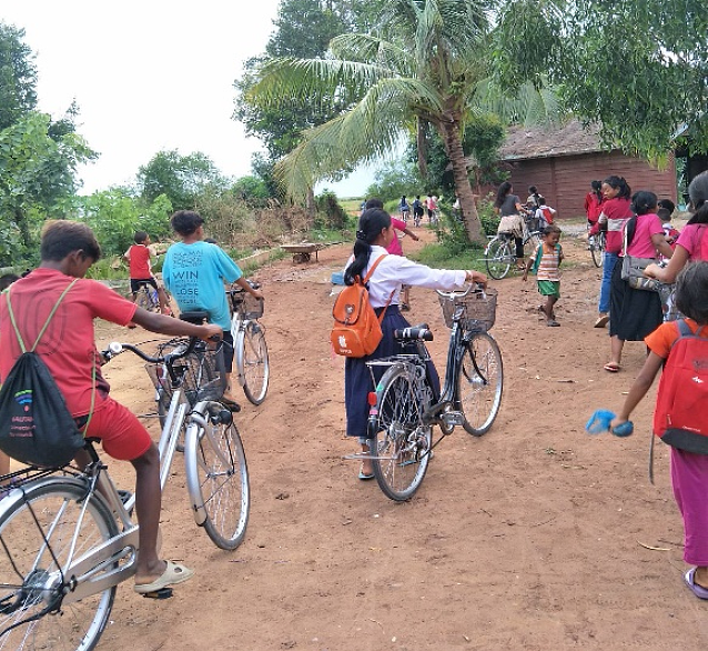募集資金購買20台腳踏車，讓TAOM學生上學之路更方便