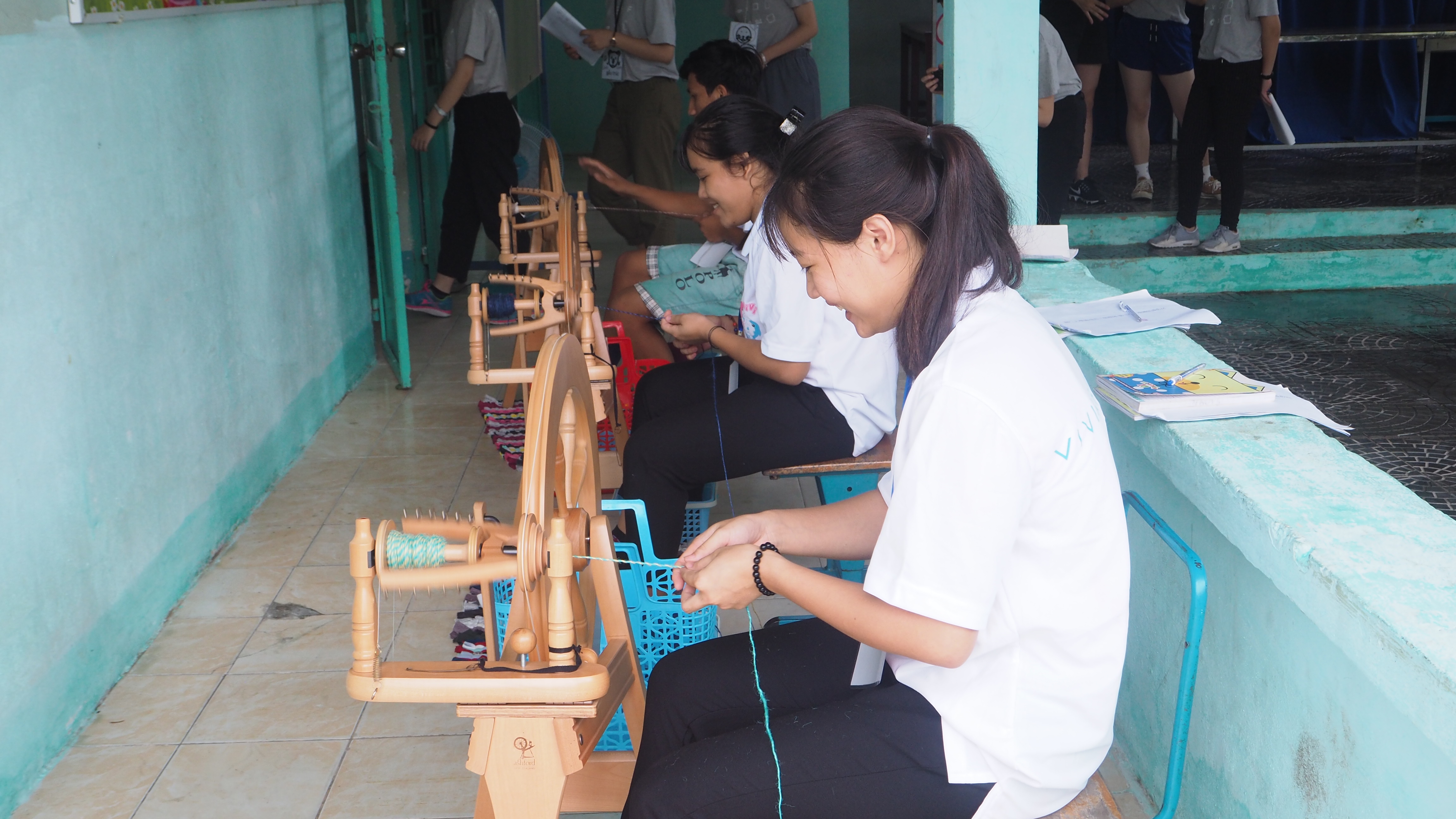 紡紗課－多股紗撚合的花式紗線